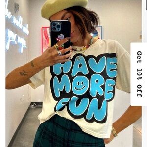 Dressed in Lala Lala Said To Have More Fun Boxy Tee